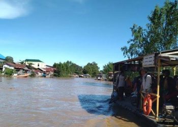 Sejumlah infrastruktur mengalami kerusakan pasca banjir yang menerjang Kota Sangatta pada pertengahan 2022 lalu.