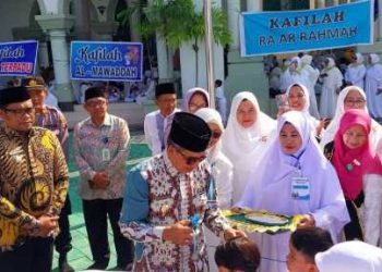 Bupati Kutim Hadiri Kegiatan Pengenalan Manasik Haji Untuk Murid TK Sangatta Utara-Selatan