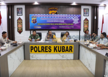 Polres Kutai Barat Amankan Gudang Logistik Pemilu 2024: Antisipasi Kelancaran Proses Demokrasi